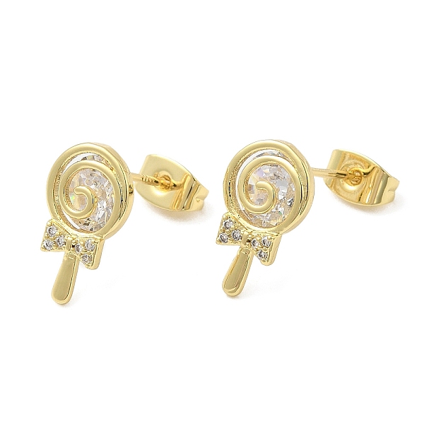 PandaHall Cubic Zirconia Lollipop Stud Earrings, Brass Earrings for Women, Real 18K Gold Plated, 14x8.5mm Cubic Zirconia Lollipop Clear
PandaHall Cubic Zirconia Lollipop Stud Earrings, Brass Earrings for Women, Real 18K Gold Plated, 14x8.5mm Cubic Zirconia Lollipop Clear