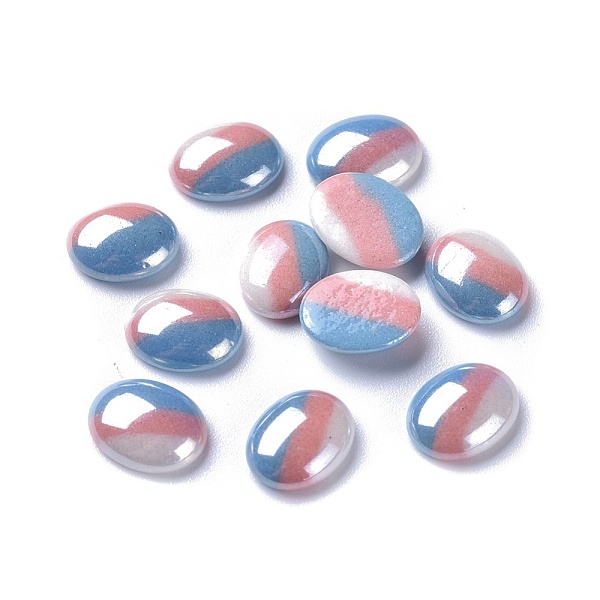 PandaHall Opaque Glass Cabochons, Stripe Pattern, Oval, Colorful, 10x8x3mm Glass Oval
PandaHall Opaque Glass Cabochons, Stripe Pattern, Oval, Colorful, 10x8x3mm Glass Oval