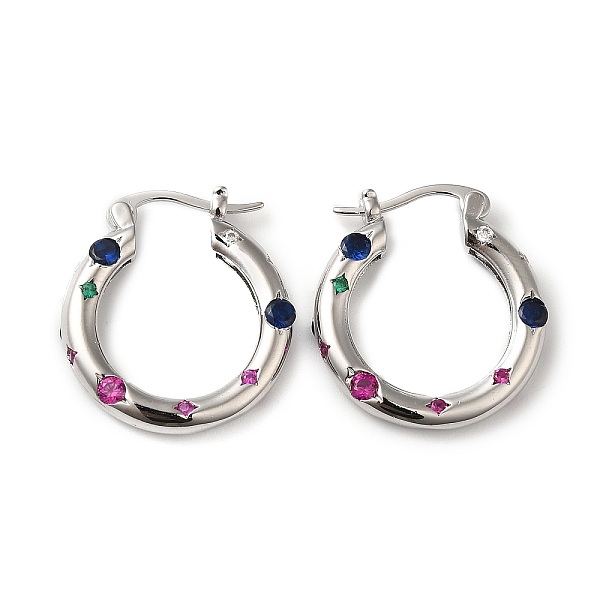 PandaHall Cubic Zirconia Hoop Earrings, Rack Plating Brass Earrings for Women, Lead Free & Cadmium Free, Platinum, 22.5x20.5x3.5mm Cubic...
PandaHall Cubic Zirconia Hoop Earrings, Rack Plating Brass Earrings for Women, Lead Free & Cadmium Free, Platinum, 22.5x20.5x3.5mm Cubic...