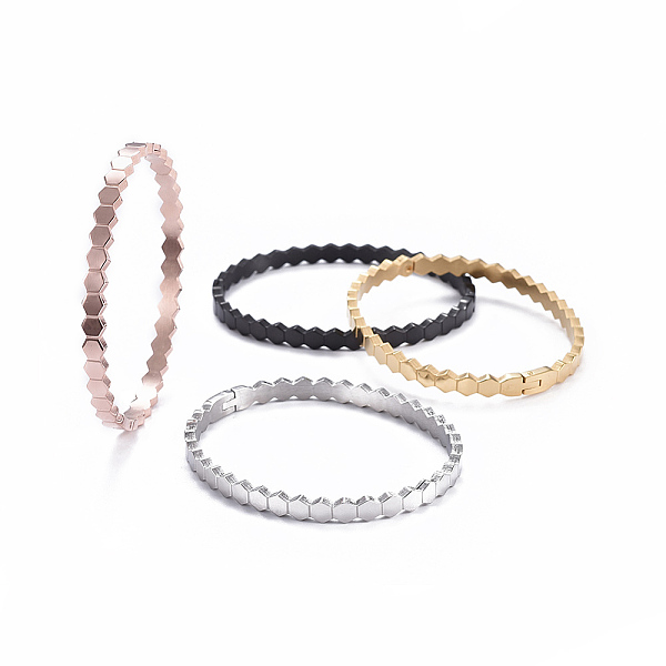 PandaHall 304 Stainless Steel Cuff Bangles, Mixed Color, 2-1/4 inchx1-7/8 inch(5.8x4.7cm) 304 Stainless Steel
PandaHall 304 Stainless Steel Cuff Bangles, Mixed Color, 2-1/4 inchx1-7/8 inch(5.8x4.7cm) 304 Stainless Steel