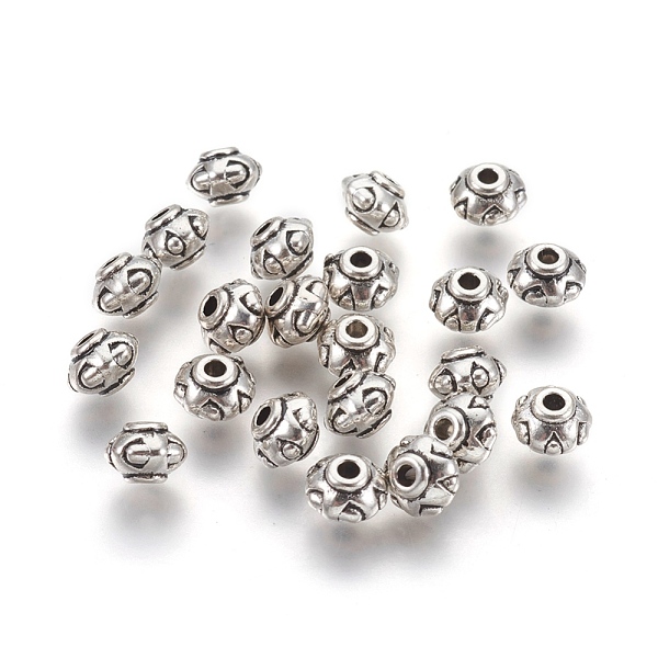 PandaHall Tibetan Style Alloy Spacer Beads, Lead Free & Nickel Free, Donut, Antique Silver, 7x5mm, Hole: 2mm Alloy Donut
PandaHall Tibetan Style Alloy Spacer Beads, Lead Free & Nickel Free, Donut, Antique Silver, 7x5mm, Hole: 2mm Alloy Donut