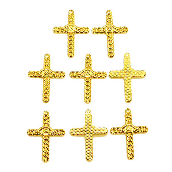 PandaHall 201 Stainless Steel Pendants, with Crystal Rhinestone, Cross, Golden, 36x26.5x3mm, Hole: 1.6mm 201 Stainless Steel Cross Clear
PandaHall 201 Stainless Steel Pendants, with Crystal Rhinestone, Cross, Golden, 36x26.5x3mm, Hole: 1.6mm 201 Stainless Steel Cross Clear
