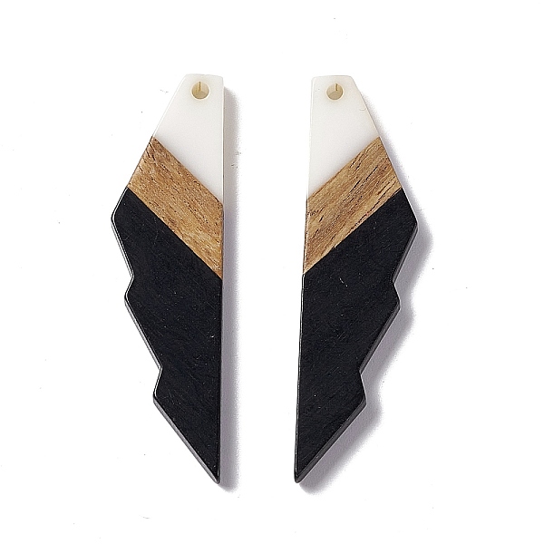 PandaHall Opaque Resin & Walnut Wood Big Pendants, Jagged Shape Charms, Black, 53x14x3mm, Hole: 2mm Resin+Wood Others Black
PandaHall Opaque Resin & Walnut Wood Big Pendants, Jagged Shape Charms, Black, 53x14x3mm, Hole: 2mm Resin+Wood Others Black