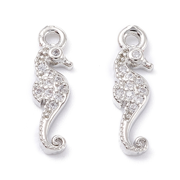 PandaHall Rack Plating Brass Micro Pave Cubic Zirconia Pendants, Long-Lasting Plated, Sea Horse, Platinum, 15.5x4.5x2mm, Hole: 1.4mm..., Clear
PandaHall Rack Plating Brass Micro Pave Cubic Zirconia Pendants, Long-Lasting Plated, Sea Horse, Platinum, 15.5x4.5x2mm, Hole: 1.4mm..., Clear