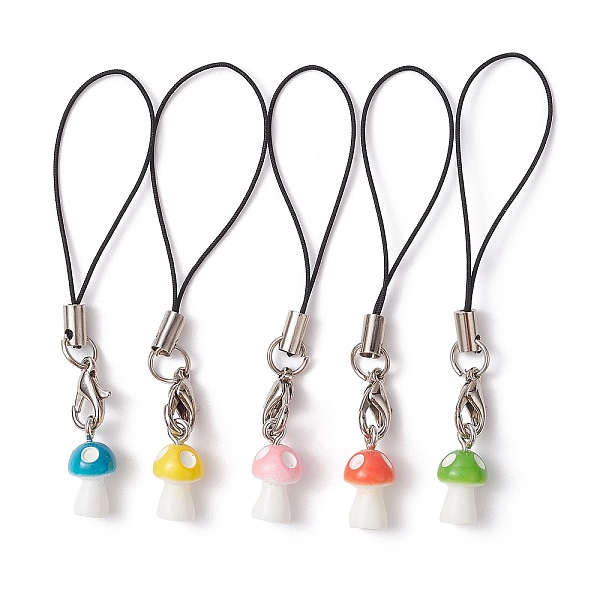 PandaHall Opaque Resin Mushroom Mobile Straps, Nylon Cord Mobile Accessories Decoration, Mixed Color, 7.5cm Resin Mushroom Multicolor
PandaHall Opaque Resin Mushroom Mobile Straps, Nylon Cord Mobile Accessories Decoration, Mixed Color, 7.5cm Resin Mushroom Multicolor