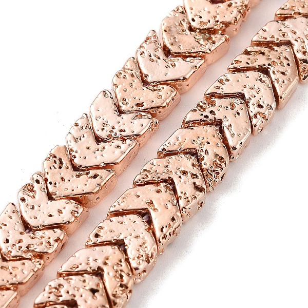 PandaHall Electroplated Natural Lava Rock Beads Strands, Arrow, Rose Gold Plated, 6~6.5x6.5~7x2.5~3mm, Hole: 1mm, about 98pcs/strand...
PandaHall Electroplated Natural Lava Rock Beads Strands, Arrow, Rose Gold Plated, 6~6.5x6.5~7x2.5~3mm, Hole: 1mm, about 98pcs/strand...