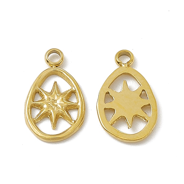 PandaHall Vacuum Plating 201 Stainless Steel Pendants, Egg with Star Pattern Charm, Real 18K Gold Plated, 12.5x7.5x0.9mm, Hole: 1.5mm 201...
PandaHall Vacuum Plating 201 Stainless Steel Pendants, Egg with Star Pattern Charm, Real 18K Gold Plated, 12.5x7.5x0.9mm, Hole: 1.5mm 201...