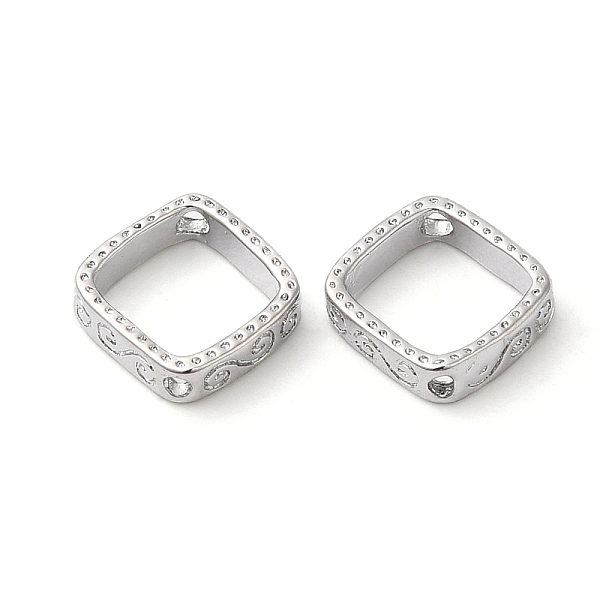 PandaHall Brass Bead Frames, Rhombus, Real Platinum Plated, 9x9.5x2mm, Hole: 1mm, Inner Diameter: 6~6.5mm Brass Rhombus
PandaHall Brass Bead Frames, Rhombus, Real Platinum Plated, 9x9.5x2mm, Hole: 1mm, Inner Diameter: 6~6.5mm Brass Rhombus