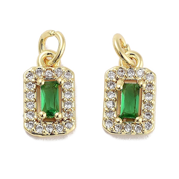PandaHall Brass Micro Pave Cubic Zirconia Charms, with Jump Ring, Rectangle, Real 18K Gold Plated, Green, 10x6x3.5mm, Hole: 2.5mm...
PandaHall Brass Micro Pave Cubic Zirconia Charms, with Jump Ring, Rectangle, Real 18K Gold Plated, Green, 10x6x3.5mm, Hole: 2.5mm...