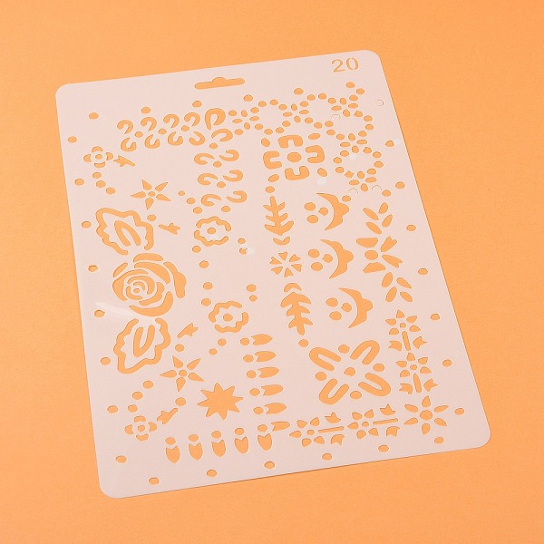 PandaHall Plastic Reusable Drawing Painting Stencils Templates, for DIY Scrapbook Wall Fabric Floor Furniture, Rectangle, White...
PandaHall Plastic Reusable Drawing Painting Stencils Templates, for DIY Scrapbook Wall Fabric Floor Furniture, Rectangle, White...