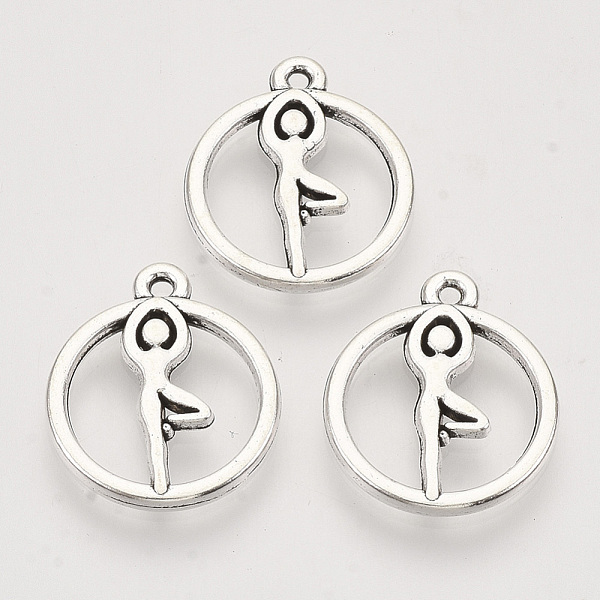 PandaHall Tibetan Style Alloy Pendants, Cadmium Free & Lead Free, Flat Round with Dancer, Antique Silver, 19x16x2mm, Hole: 1.2mm, about...
PandaHall Tibetan Style Alloy Pendants, Cadmium Free & Lead Free, Flat Round with Dancer, Antique Silver, 19x16x2mm, Hole: 1.2mm, about...