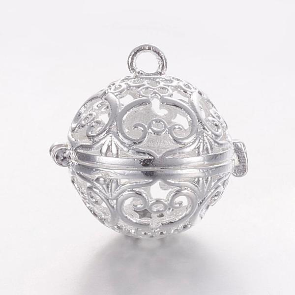 PandaHall Brass Cage Pendants, For Chime Ball Pendant Necklaces Making, Hollow Round, Silver Color Plated, 17x17.5x14.5mm, Hole: 1mm, Inner...
PandaHall Brass Cage Pendants, For Chime Ball Pendant Necklaces Making, Hollow Round, Silver Color Plated, 17x17.5x14.5mm, Hole: 1mm, Inner...
