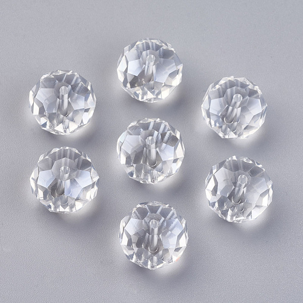 PandaHall Glass Beads, Pearl Luster Plated, Crystal Suncatcher, Faceted Rondelle, Clear, 16x12mm, Hole: 1mm Glass Rondelle Clear
PandaHall Glass Beads, Pearl Luster Plated, Crystal Suncatcher, Faceted Rondelle, Clear, 16x12mm, Hole: 1mm Glass Rondelle Clear