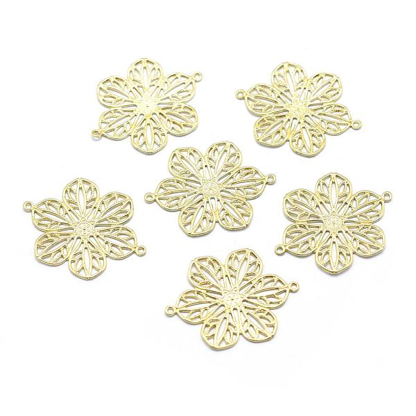 PandaHall Brass Filigree Joiners, Lead Free & Cadmium Free & Nickel Free, Flower, Raw(Unplated), 26x20x0.9mm, Hole: 0.9mm Brass Flower
PandaHall Brass Filigree Joiners, Lead Free & Cadmium Free & Nickel Free, Flower, Raw(Unplated), 26x20x0.9mm, Hole: 0.9mm Brass Flower