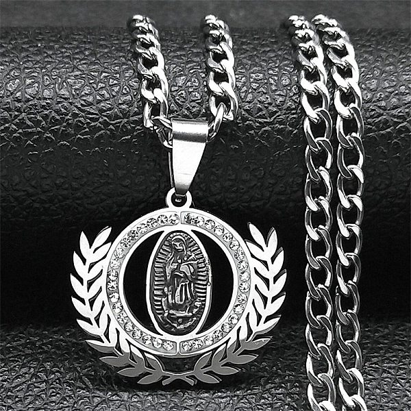 PandaHall 304 Stainless Steel Micro Pave Cubic Zirconial Necklaces, Catholic Saint Benedict Medal Pendant Necklaces, Stainless Steel Color..., Clear
PandaHall 304 Stainless Steel Micro Pave Cubic Zirconial Necklaces, Catholic Saint Benedict Medal Pendant Necklaces, Stainless Steel Color..., Clear