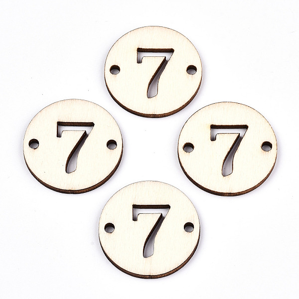 PandaHall Unfinished Natural Poplar Wood Links Connectors, Laser Cut, Flat Round with Number, Num.7, 29.5x2.5mm, Hole: 2.5mm Wood Number
PandaHall Unfinished Natural Poplar Wood Links Connectors, Laser Cut, Flat Round with Number, Num.7, 29.5x2.5mm, Hole: 2.5mm Wood Number