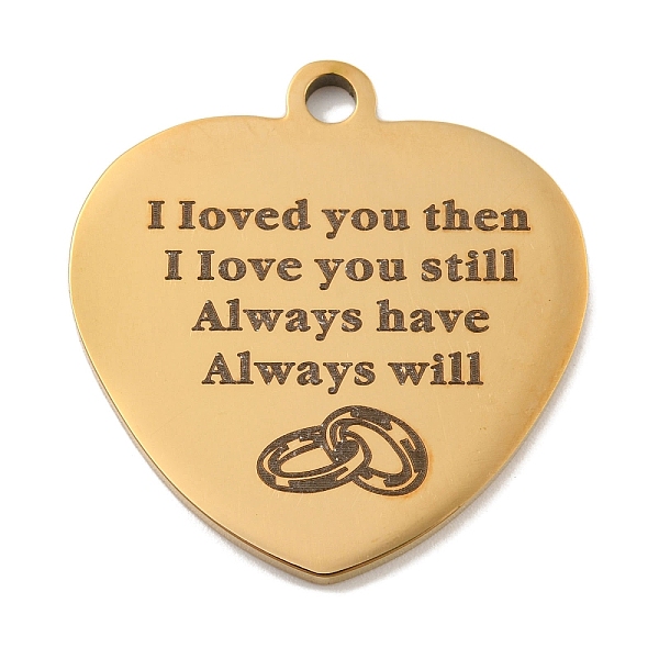 PandaHall Valentine's Day Vacuum Plating 201 Stainless Steel Pendants, Love Message Charms, Heart with Word Charms, Real 18K Gold Plated...
PandaHall Valentine's Day Vacuum Plating 201 Stainless Steel Pendants, Love Message Charms, Heart with Word Charms, Real 18K Gold Plated...