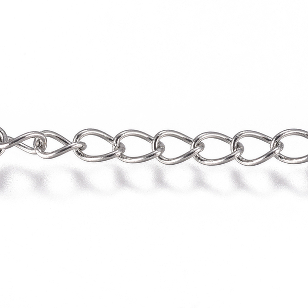PandaHall 3.28 Feet 304 Stainless Steel Chain, Curb Chain, Twisted Chain, Soldered, Stainless Steel Color, 3.5x2.5x1mm 304 Stainless Steel
PandaHall 3.28 Feet 304 Stainless Steel Chain, Curb Chain, Twisted Chain, Soldered, Stainless Steel Color, 3.5x2.5x1mm 304 Stainless Steel