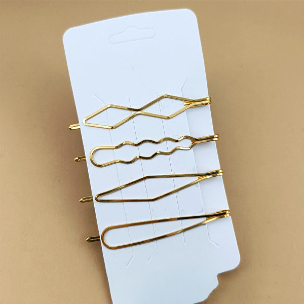 PandaHall Simple Iron Hair Bobby Pins, Hair Accessories for Girls Women, Bowknot & Wave & Rhombus & Teardrop, Golden, 70x10mm, 4pcs/set Iron
PandaHall Simple Iron Hair Bobby Pins, Hair Accessories for Girls Women, Bowknot & Wave & Rhombus & Teardrop, Golden, 70x10mm, 4pcs/set Iron