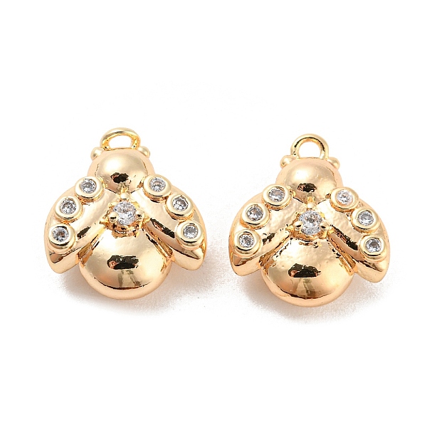 PandaHall Brass Micro Pave Cubic Zirconia Charms, Beetle, Real 18K Gold Plated, 12.5x11x5mm, Hole: 1.2mm Brass+Cubic Zirconia Beetle Clear
PandaHall Brass Micro Pave Cubic Zirconia Charms, Beetle, Real 18K Gold Plated, 12.5x11x5mm, Hole: 1.2mm Brass+Cubic Zirconia Beetle Clear