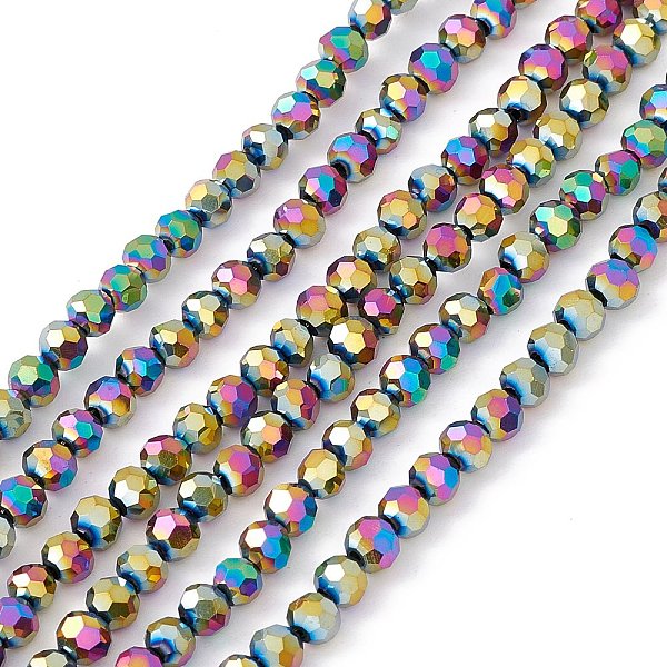 PandaHall Electroplate Glass Bead Strands, Faceted(32 Facets), Round, Multi-color Plated, 4mm, Hole: 0.5mm, about 100pcs/strand, 14.2 inch...
PandaHall Electroplate Glass Bead Strands, Faceted(32 Facets), Round, Multi-color Plated, 4mm, Hole: 0.5mm, about 100pcs/strand, 14.2 inch...