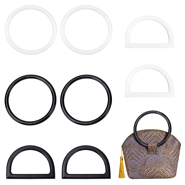 PandaHall CHGCRAFT 8Pcs 4 Style D-Shape Circle Bag Handles Plastic Purse Handles Circular Ring Purse Handles for Purse Handbags Totes Clutch..., Multicolor
PandaHall CHGCRAFT 8Pcs 4 Style D-Shape Circle Bag Handles Plastic Purse Handles Circular Ring Purse Handles for Purse Handbags Totes Clutch..., Multicolor