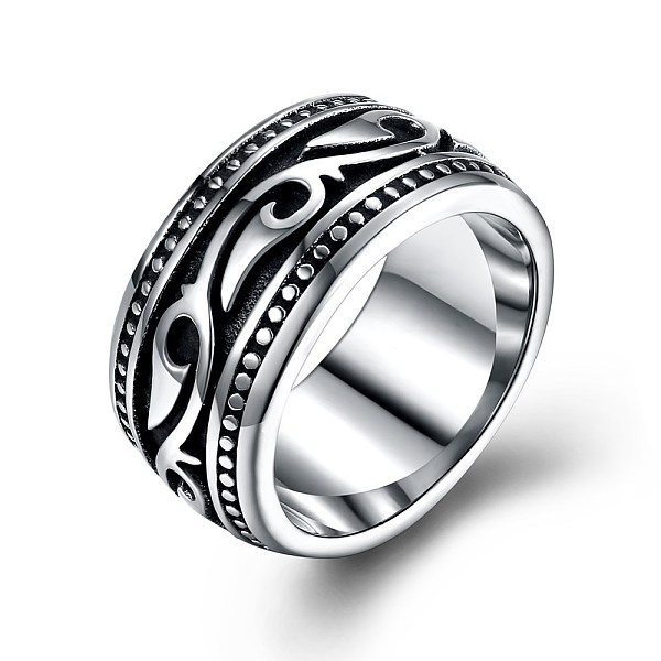 PandaHall Men's Stainless Steel Finger Rings, Wide Band Ring, Antique Silver, US Size 11(20.6mm) Stainless Steel
PandaHall Men's Stainless Steel Finger Rings, Wide Band Ring, Antique Silver, US Size 11(20.6mm) Stainless Steel