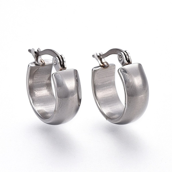 PandaHall 304 Stainless Steel Hoop Earrings, Hypoallergenic Earrings, Ring, Stainless Steel Color, 16.5x15x6mm, Pin: 1mm 304 Stainless Steel...
PandaHall 304 Stainless Steel Hoop Earrings, Hypoallergenic Earrings, Ring, Stainless Steel Color, 16.5x15x6mm, Pin: 1mm 304 Stainless Steel...