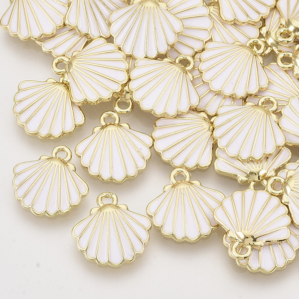PandaHall Alloy Enamel Charms, Light Gold, Scallop Shell Shape, Seashell Color, 13x13x2mm, Hole: 1.5mm Alloy+Enamel Shell Shape
PandaHall Alloy Enamel Charms, Light Gold, Scallop Shell Shape, Seashell Color, 13x13x2mm, Hole: 1.5mm Alloy+Enamel Shell Shape
