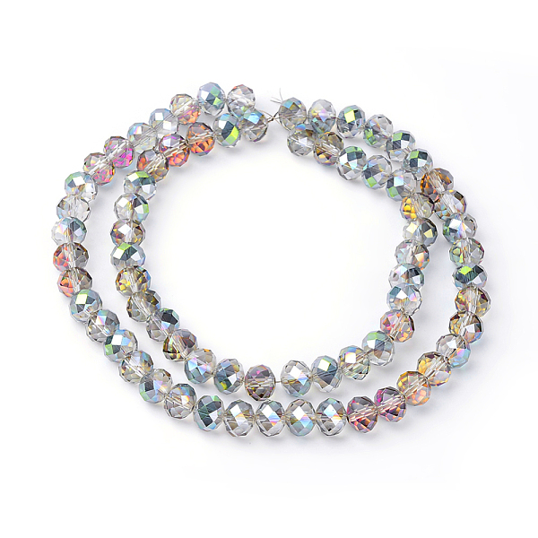 PandaHall Electroplate Glass Faceted Rondelle Beads Strands, Half Plated, Green, 10x8mm, Hole: 1mm, about 63~65pcs/strand, 19.2~20 inch...
PandaHall Electroplate Glass Faceted Rondelle Beads Strands, Half Plated, Green, 10x8mm, Hole: 1mm, about 63~65pcs/strand, 19.2~20 inch...