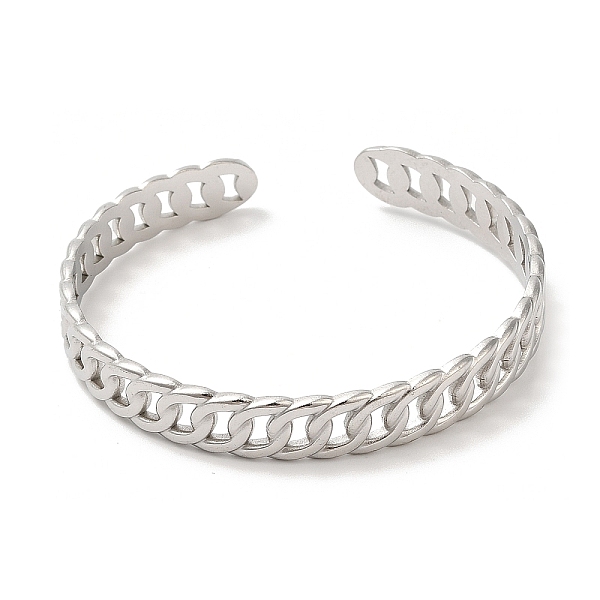 PandaHall 304 Stainless Steel Bangles, Curb Chain Cuff Bangles, Jewelry for Women, Stainless Steel Color, Inner Diameter: 2 inch(5.2cm) 304...
PandaHall 304 Stainless Steel Bangles, Curb Chain Cuff Bangles, Jewelry for Women, Stainless Steel Color, Inner Diameter: 2 inch(5.2cm) 304...