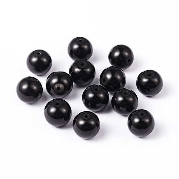 PandaHall Painted Glass Beads, Baking Paint, Round, Black, 14mm, Hole: 1.3~1.6mm Glass Round Black
PandaHall Painted Glass Beads, Baking Paint, Round, Black, 14mm, Hole: 1.3~1.6mm Glass Round Black