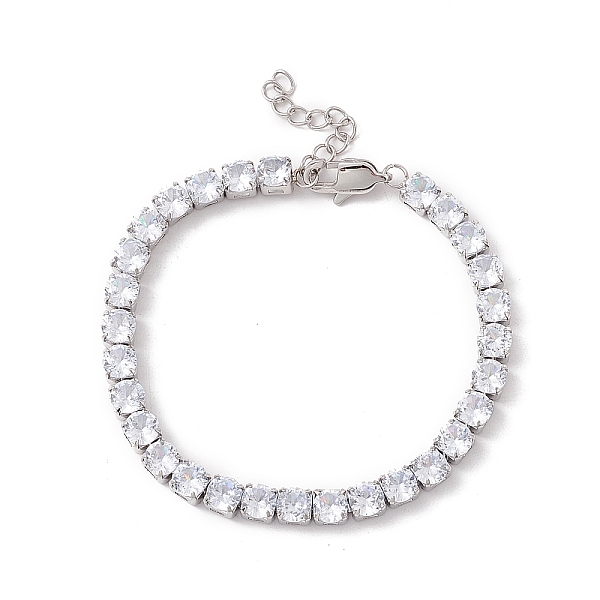 PandaHall Classic Cubic Zirconia Tennis Bracelet, Vacuum Plating 304 Stainless Steel Jewelry for Women, Stainless Steel Color, Clear, 7-1/8...
PandaHall Classic Cubic Zirconia Tennis Bracelet, Vacuum Plating 304 Stainless Steel Jewelry for Women, Stainless Steel Color, Clear, 7-1/8...