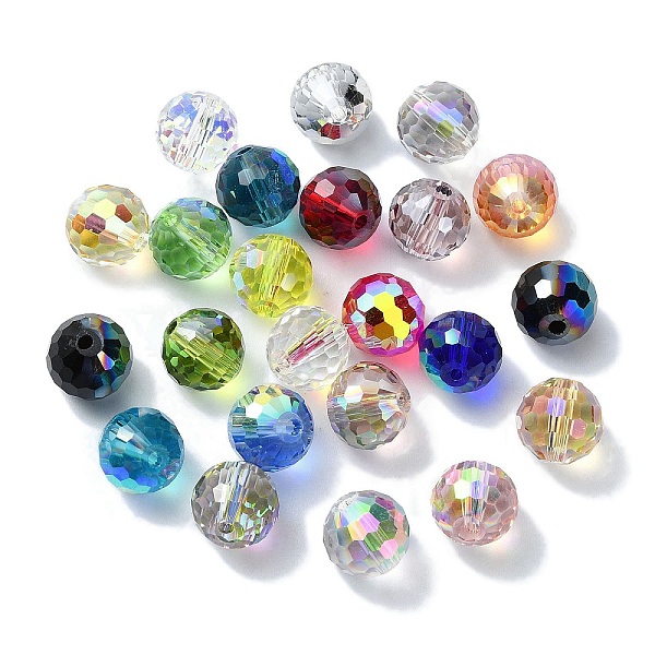PandaHall AB Color Plated Glass Beads, Faceted Round, Mixed Color, 10x9mm, Hole: 1.5mm Glass Round Multicolor
PandaHall AB Color Plated Glass Beads, Faceted Round, Mixed Color, 10x9mm, Hole: 1.5mm Glass Round Multicolor