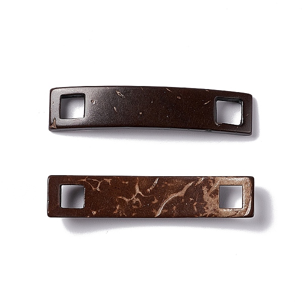 PandaHall Coconut Connector Charms, Curved Rectangle Links, Lead Free, Coconut Brown, 47x9.5x6mm, Hole: 5x5mm Coconut Rectangle
PandaHall Coconut Connector Charms, Curved Rectangle Links, Lead Free, Coconut Brown, 47x9.5x6mm, Hole: 5x5mm Coconut Rectangle
