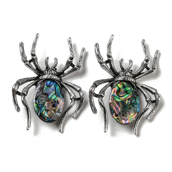 PandaHall Dual-use Items Alloy Pave Dyed Shell Spider Brooch, with Jet Rhinestone, Antique Silver, Colorful, 57.5~58x41.5~42x12.5mm, Hole...
PandaHall Dual-use Items Alloy Pave Dyed Shell Spider Brooch, with Jet Rhinestone, Antique Silver, Colorful, 57.5~58x41.5~42x12.5mm, Hole...