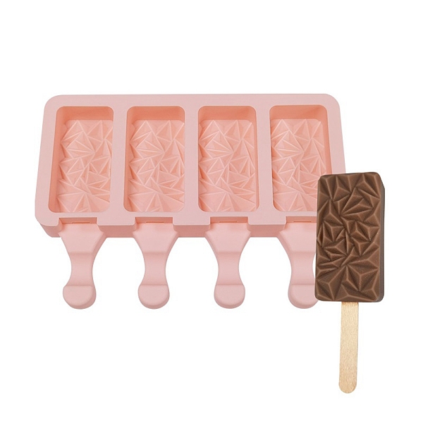 PandaHall Food Grade DIY Rectangle Ice-cream Silicone Molds, Ice Pop Molds, for Making Ice Cream, 4 Cavities, Light Salmon, 129x180x23mm...
PandaHall Food Grade DIY Rectangle Ice-cream Silicone Molds, Ice Pop Molds, for Making Ice Cream, 4 Cavities, Light Salmon, 129x180x23mm...