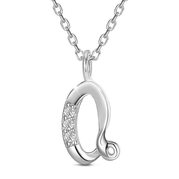 PandaHall SHEGRACE Rhodium Plated 925 Sterling Silver Initial Pendant Necklaces, with Grade AAA Cubic Zirconia and Cable Chains, Platinum..., Clear
PandaHall SHEGRACE Rhodium Plated 925 Sterling Silver Initial Pendant Necklaces, with Grade AAA Cubic Zirconia and Cable Chains, Platinum..., Clear