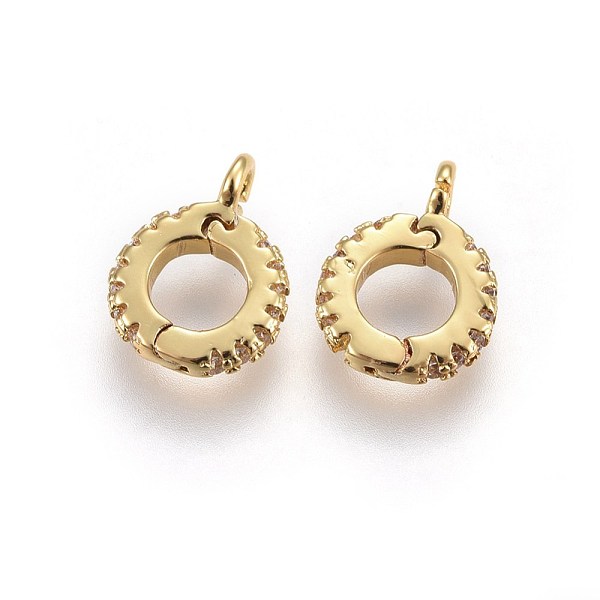 PandaHall Brass Cubic Zirconia Enhancer Shortener Bails, Hinged Pendant Bails, Long-Lasting Plated, Clear, Real 18K Gold Plated...
PandaHall Brass Cubic Zirconia Enhancer Shortener Bails, Hinged Pendant Bails, Long-Lasting Plated, Clear, Real 18K Gold Plated...