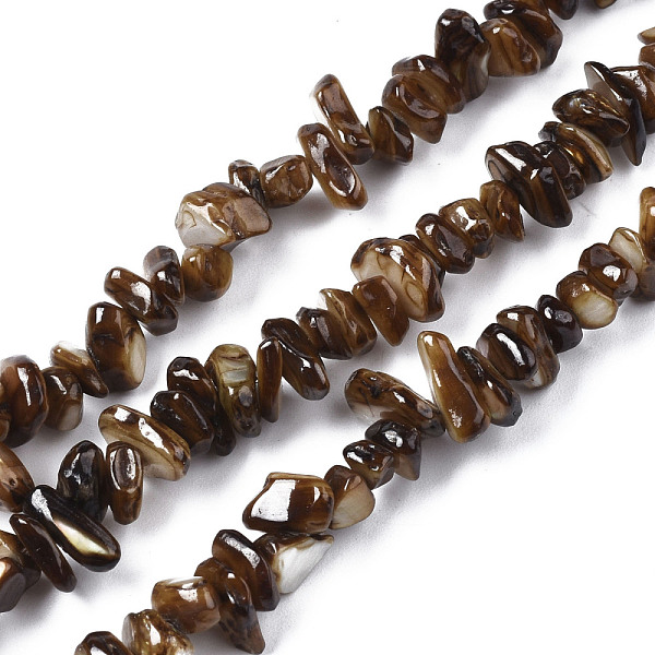 PandaHall Natural Freshwater Shell Beads Strands, Dyed, Chips, Coconut Brown, 2~6x4~14x4.5~8.5mm, Hole: 0.7~0.8mm, about 258~292pcs/strand...
PandaHall Natural Freshwater Shell Beads Strands, Dyed, Chips, Coconut Brown, 2~6x4~14x4.5~8.5mm, Hole: 0.7~0.8mm, about 258~292pcs/strand...