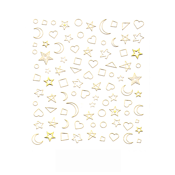 PandaHall 3D Gold Stamping Nail Decals Stickers, Metal Moon Star Heart Geometry Self-adhesive 3D Nail Art Supplies, for Woman Girls DIY Nail...
PandaHall 3D Gold Stamping Nail Decals Stickers, Metal Moon Star Heart Geometry Self-adhesive 3D Nail Art Supplies, for Woman Girls DIY Nail...