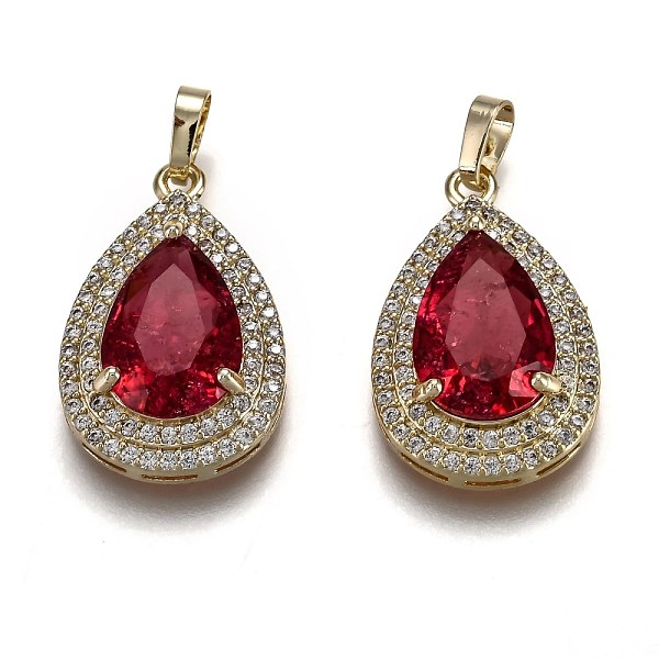 PandaHall Golden Plated Brass Micro Pave Clear Cubic Zirconia Pendants, with Glass, Long-Lasting Plated, with Snap on Bails, Teardrop, Red...
PandaHall Golden Plated Brass Micro Pave Clear Cubic Zirconia Pendants, with Glass, Long-Lasting Plated, with Snap on Bails, Teardrop, Red...