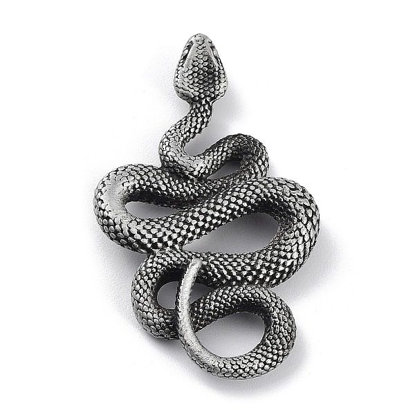 PandaHall Tibetan Style Alloy Pendant, Frosted, Snake, Antique Silver, 44x26x5mm, Hole: 5.5x8mm Alloy Snake
PandaHall Tibetan Style Alloy Pendant, Frosted, Snake, Antique Silver, 44x26x5mm, Hole: 5.5x8mm Alloy Snake