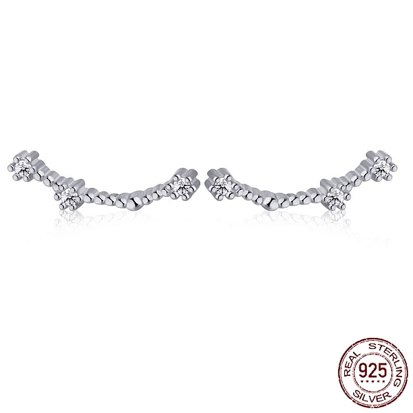 PandaHall Cubic Zirconia Constellation Stud Earrings, Real Platinum Plated Rhodium Plated 925 Sterling Silver Earrings, Pisces, 11.5x4mm...
PandaHall Cubic Zirconia Constellation Stud Earrings, Real Platinum Plated Rhodium Plated 925 Sterling Silver Earrings, Pisces, 11.5x4mm...
