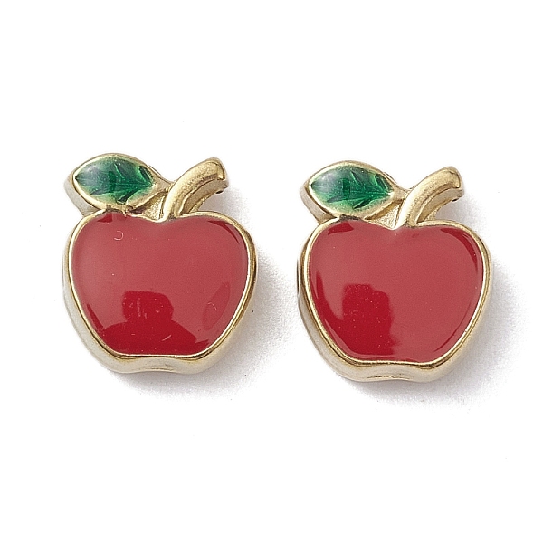 PandaHall Ion Plating(IP) 304 Stainless Steel Beads, with Enamel, Apple, Real 18K Gold Plated, Red, 10x8.5x3.7mm, Hole: 1.3mm 304 Stainless...
PandaHall Ion Plating(IP) 304 Stainless Steel Beads, with Enamel, Apple, Real 18K Gold Plated, Red, 10x8.5x3.7mm, Hole: 1.3mm 304 Stainless...