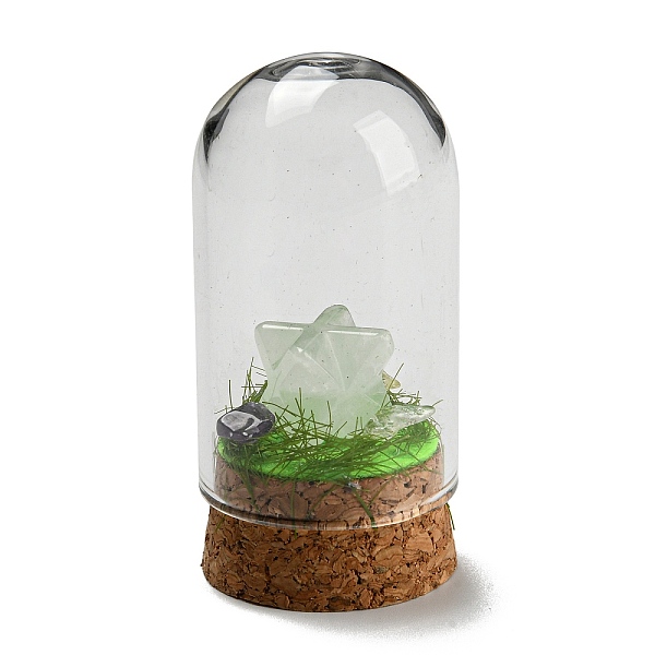 PandaHall Natural Quartz Crystal Polygon Display Decoration with Glass Dome Cloche Cover, Cork Base Bell Jar Ornaments for Home Decoration...
PandaHall Natural Quartz Crystal Polygon Display Decoration with Glass Dome Cloche Cover, Cork Base Bell Jar Ornaments for Home Decoration...