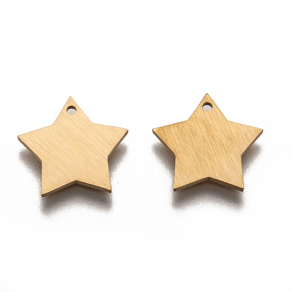PandaHall Ion Plating(IP) 304 Stainless Steel Pendants, Stamping Blank Tag, Laser Cut, Double Side Drawbench Effect, Star, Golden...
PandaHall Ion Plating(IP) 304 Stainless Steel Pendants, Stamping Blank Tag, Laser Cut, Double Side Drawbench Effect, Star, Golden...