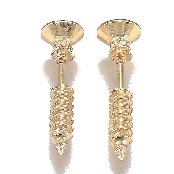 PandaHall Vacuum Plating 304 Stainless Steel Unisex Punk Hip-hop Rock Nail Shape Screw Pierced Stud Earrings, Champagne Yellow, 25.5x7mm...
PandaHall Vacuum Plating 304 Stainless Steel Unisex Punk Hip-hop Rock Nail Shape Screw Pierced Stud Earrings, Champagne Yellow, 25.5x7mm...
