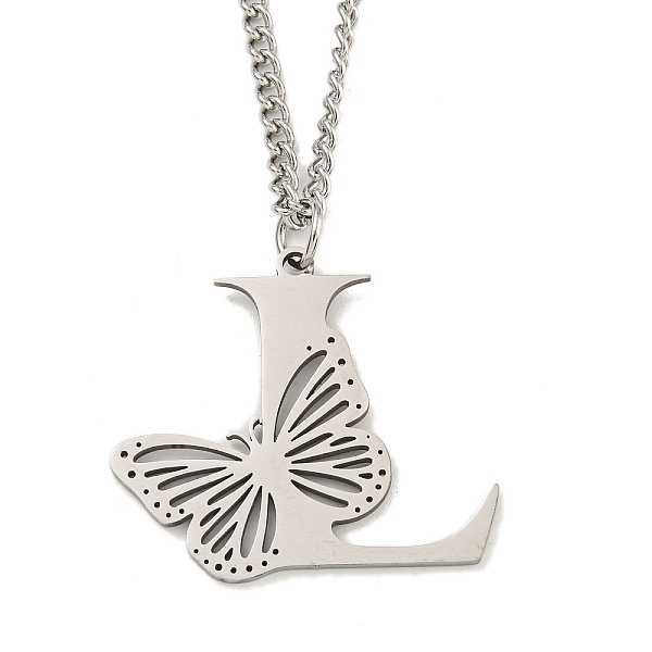 PandaHall 201 Stainless Steel Necklaces, Letter L, 23.74 inch(60.3cm) p: 30.5x34x1.3mm 202 Stainless Steel Letter L
PandaHall 201 Stainless Steel Necklaces, Letter L, 23.74 inch(60.3cm) p: 30.5x34x1.3mm 202 Stainless Steel Letter L