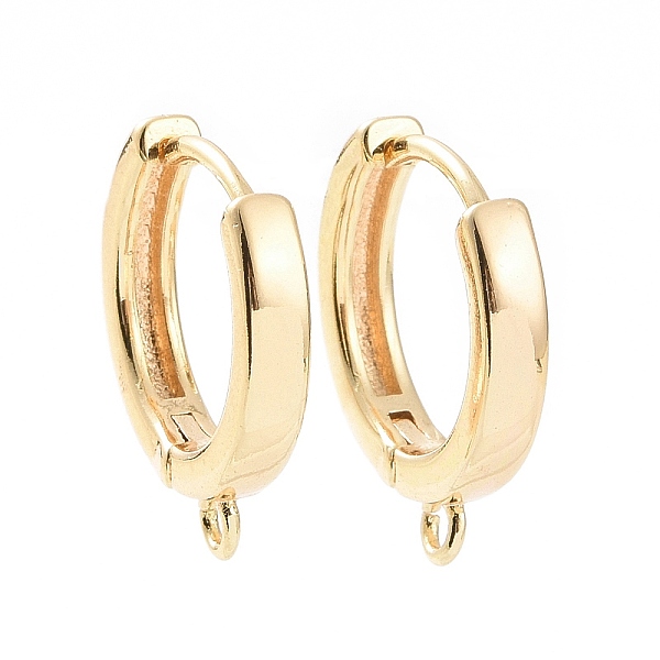 PandaHall Brass Hoop Earring Findings, with Horizontal Loops, Real 18K Gold Plated, 15.5x13.5x2.5mm, Hole: 1.4mm, Pin: 0.8mm Brass
PandaHall Brass Hoop Earring Findings, with Horizontal Loops, Real 18K Gold Plated, 15.5x13.5x2.5mm, Hole: 1.4mm, Pin: 0.8mm Brass